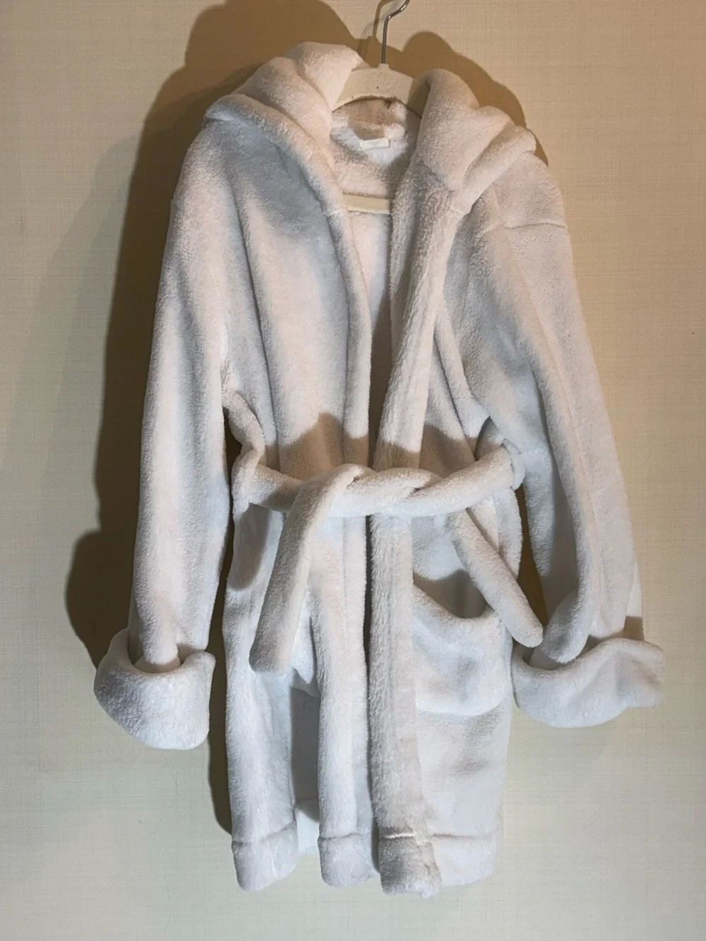 Kids GAP Plush Hooded Bathrobe - White